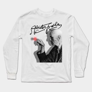 Aleister Crowley // Vintage Occultist Fan Art Long Sleeve T-Shirt